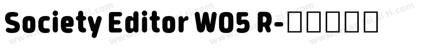 Society Editor W05 R字体转换